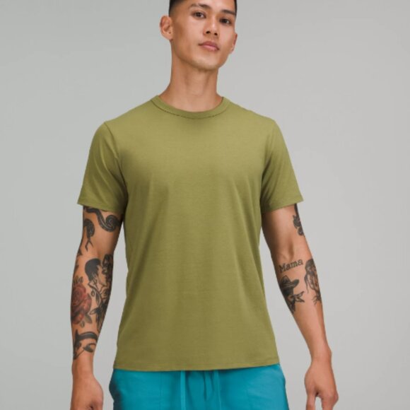 Lululemon Men's Fundamental T-Shirt in Bronze Green - Picture 1 of 2